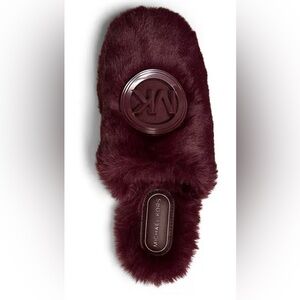 Michael Kors fuzzy slippers, brand new